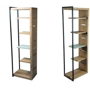 Bois Métal Bibliothèque